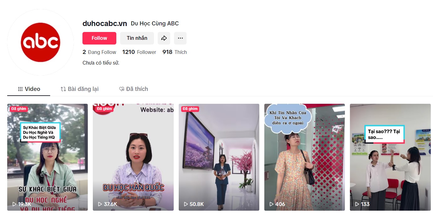 TIKTOK DU HỌC