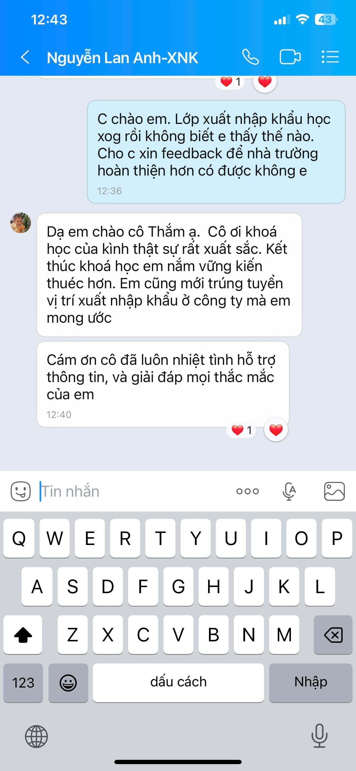 Feedback khách hàng