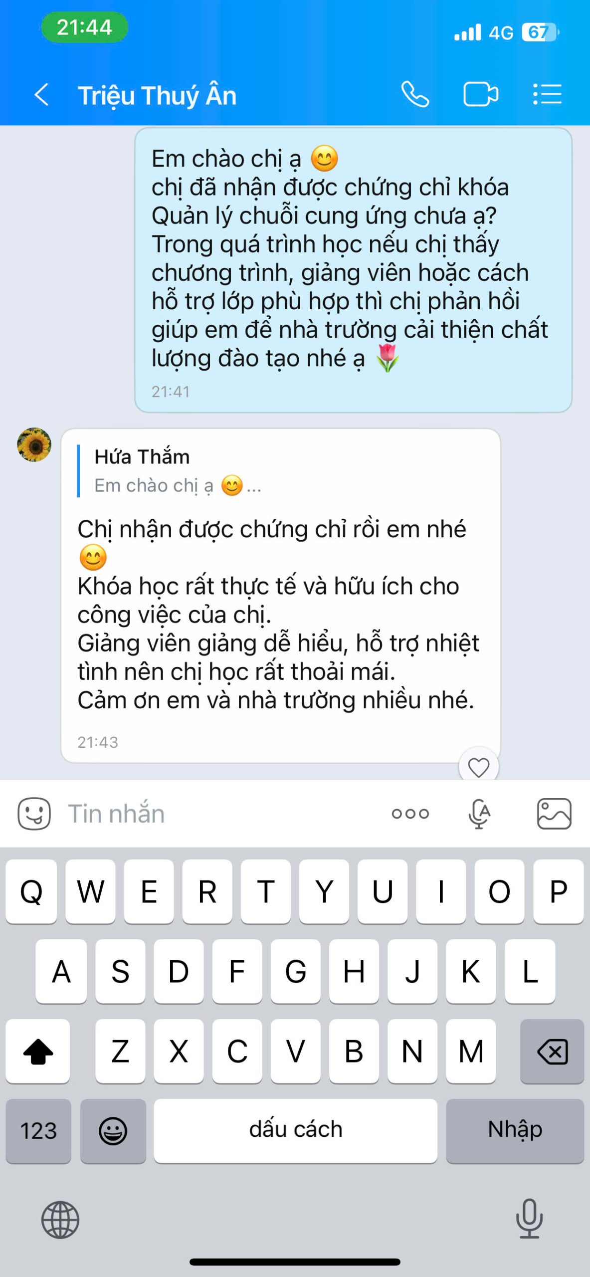 Feedback khách hàng