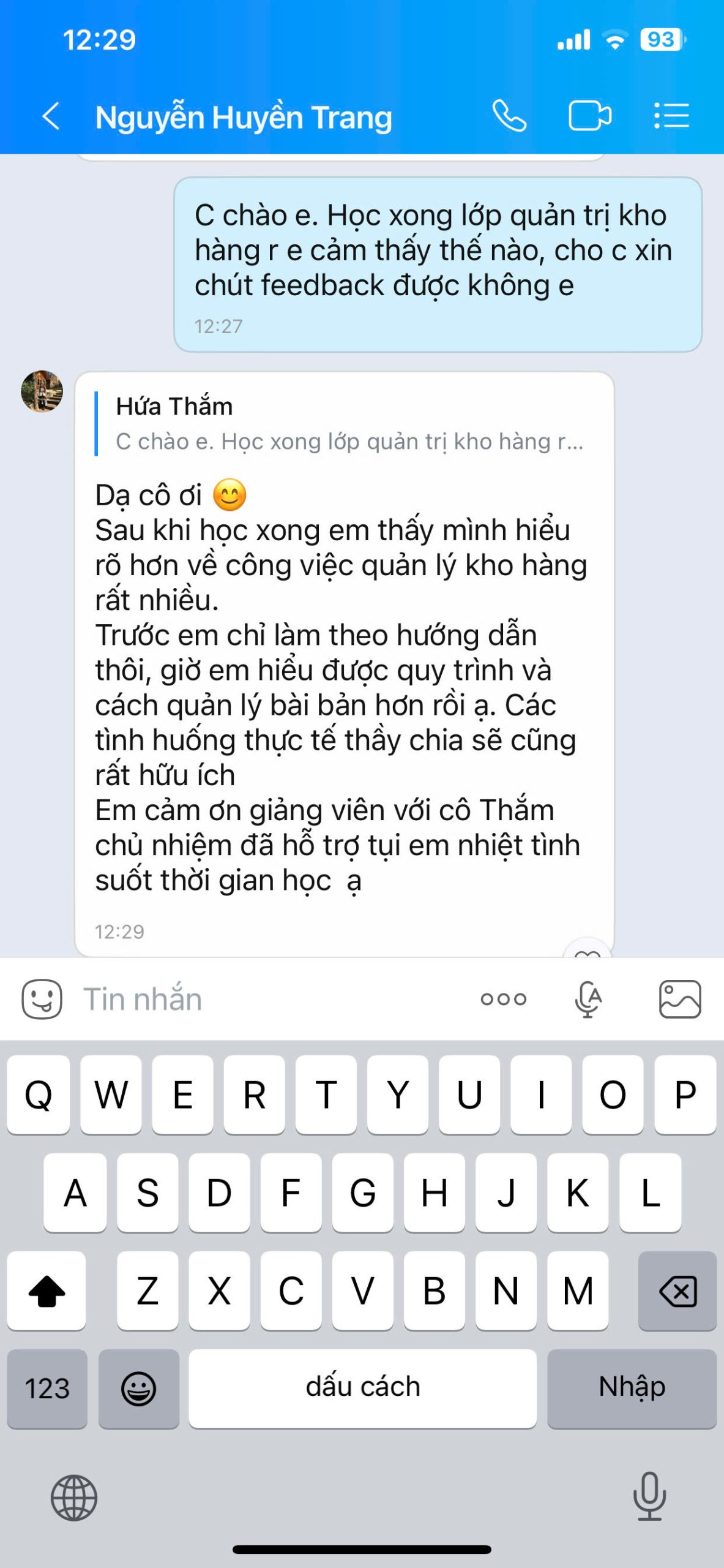 Feedback khách hàng