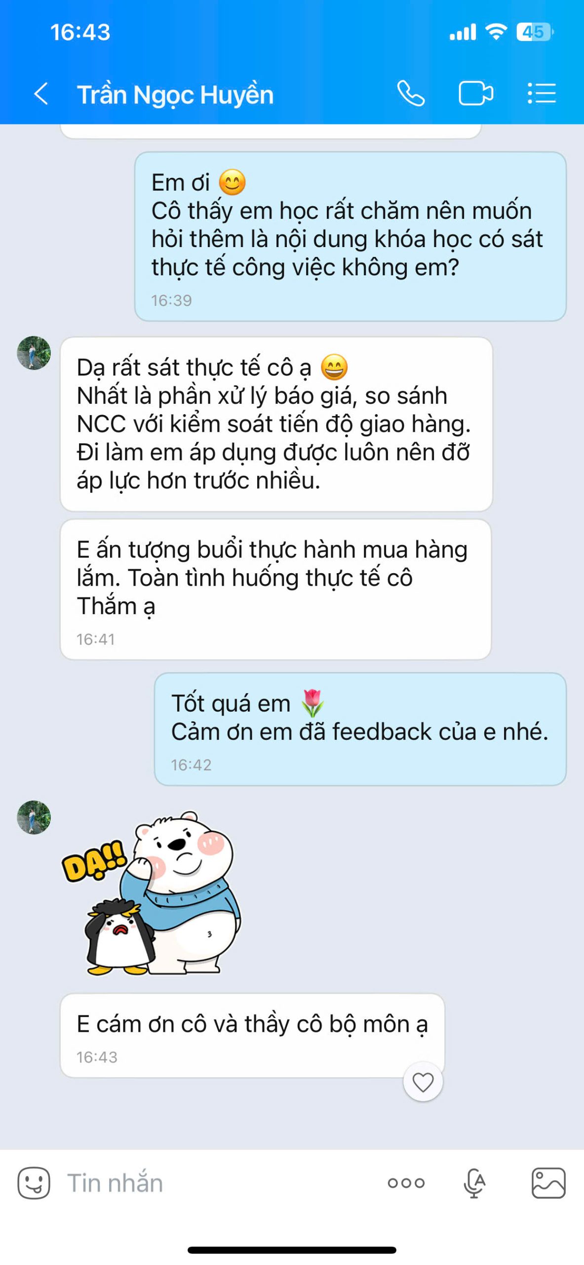 Feedback khách hàng