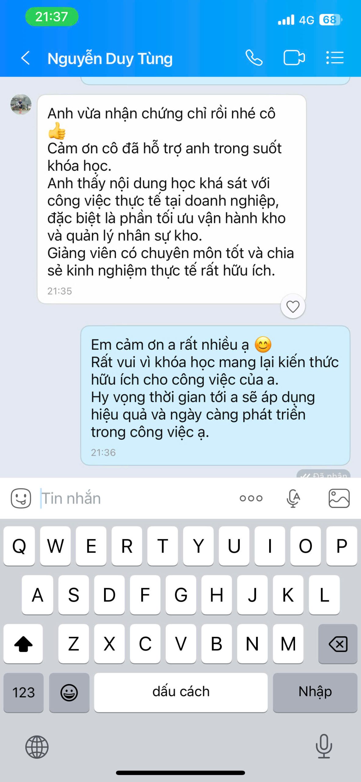 Feedback khách hàng