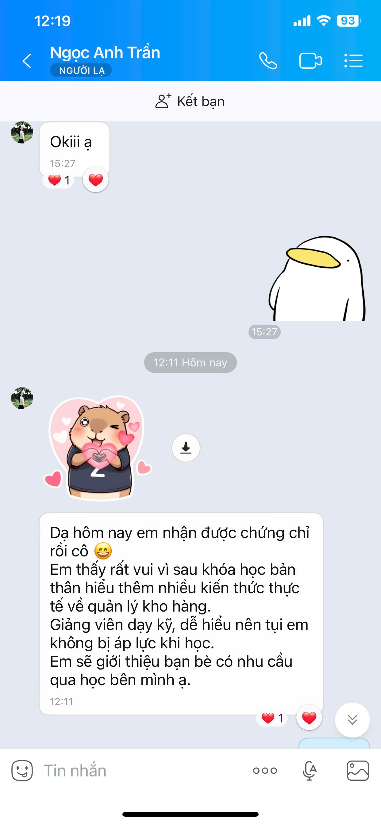Feedback khách hàng